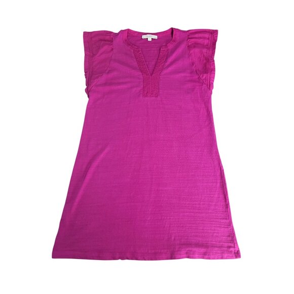 LOFT Dresses & Skirts - Ann Taylor LOFT Women's Medium Fuschia Flutter Sleeve Mini Dress
